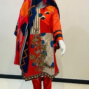 Pakistani shalwar kameez stitched with dupatta Zara meer linen